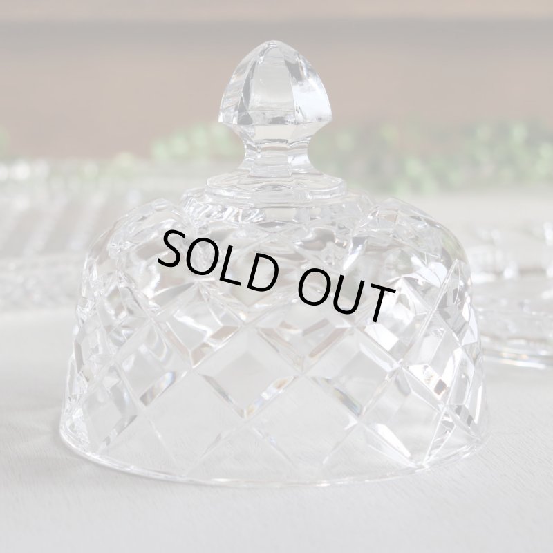 アンティークキッチン雑貨｜ガラス製チーズドーム・バターディッシュ・ケーキドーム