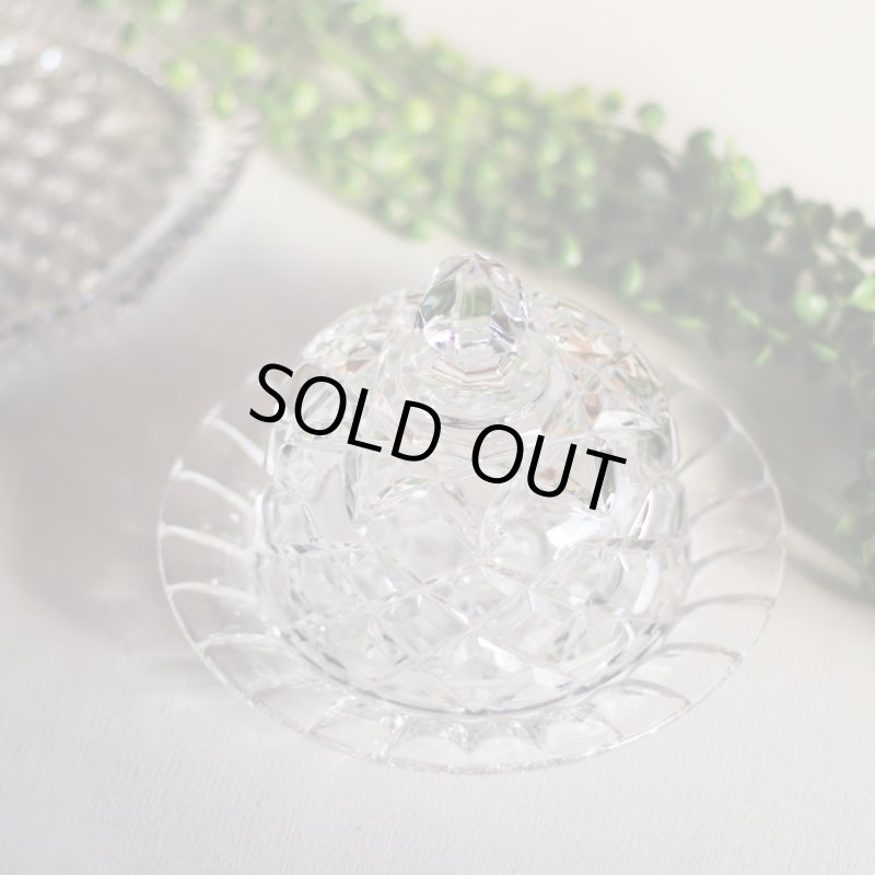 アンティークキッチン雑貨｜ガラス製チーズドーム・バターディッシュ・ケーキドーム