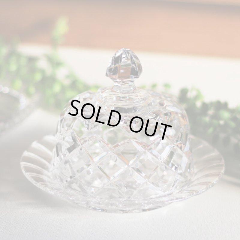 アンティークキッチン雑貨｜ガラス製チーズドーム・バターディッシュ・ケーキドーム