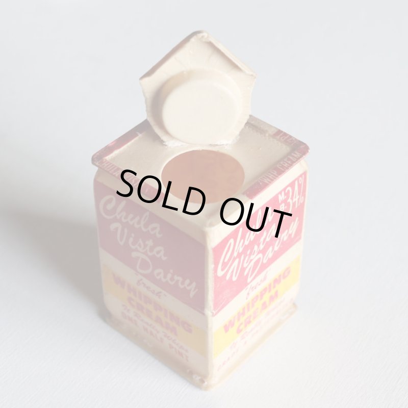 USAヴィンテージホイップクリーム空箱Chula Vista Dairy｜アンティークキッチン雑貨