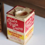 USAヴィンテージホイップクリーム空箱Chula Vista Dairy｜アンティークキッチン雑貨