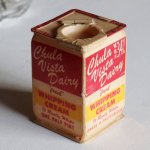 USAヴィンテージホイップクリーム空箱Chula Vista Dairy｜アンティークキッチン雑貨