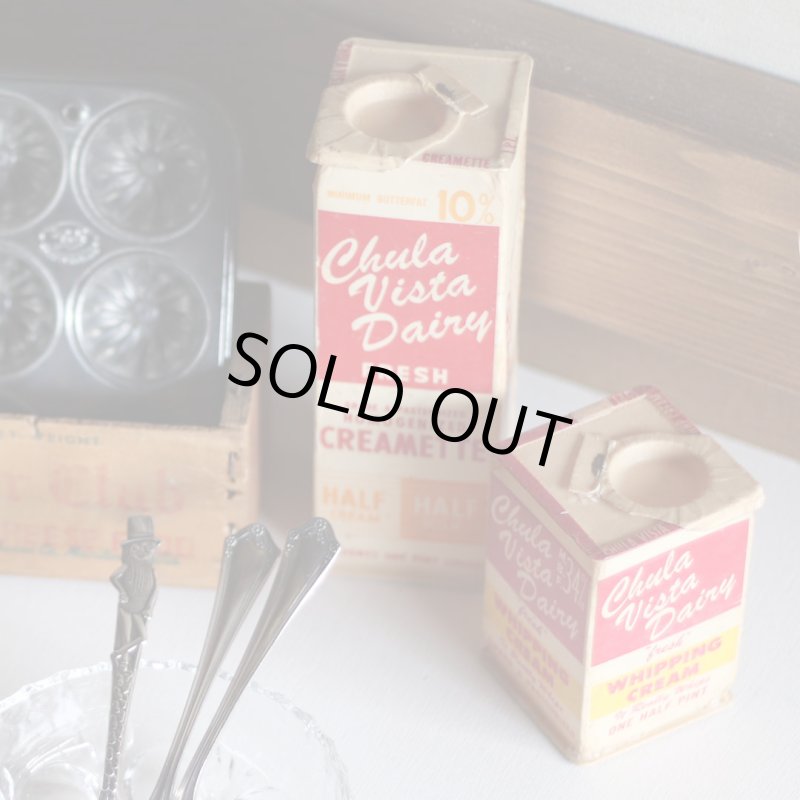 USAヴィンテージホイップクリーム空箱Chula Vista Dairy｜アンティークキッチン雑貨