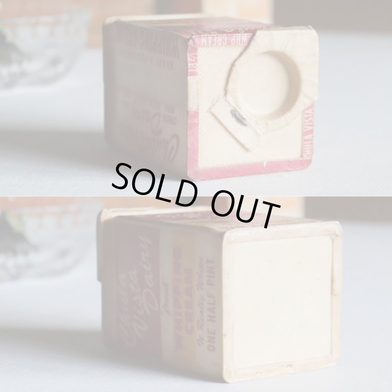 USAヴィンテージホイップクリーム空箱Chula Vista Dairy｜アンティークキッチン雑貨