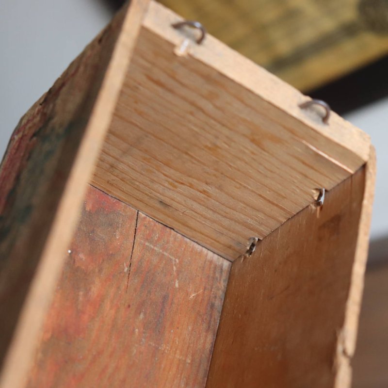 USAヴィンテージ木製チーズボックスWindsor Club｜アンティークキッチン雑貨ウッドボックスCheese box