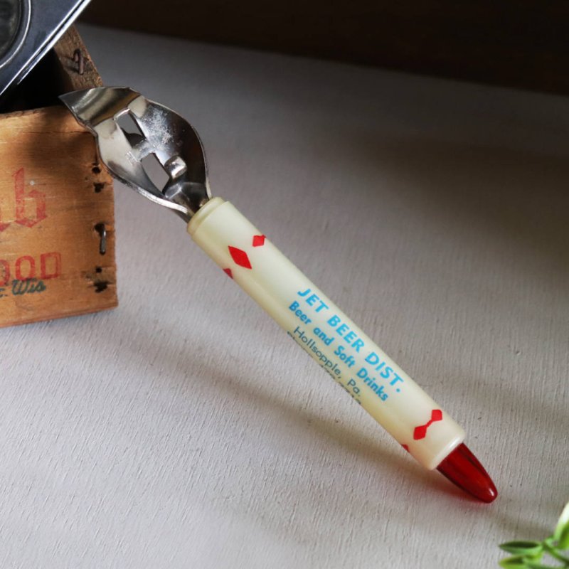 USAヴィンテージアドバタイジングボトルオープナー|JET BEER DIST.栓抜きキッチン雑貨