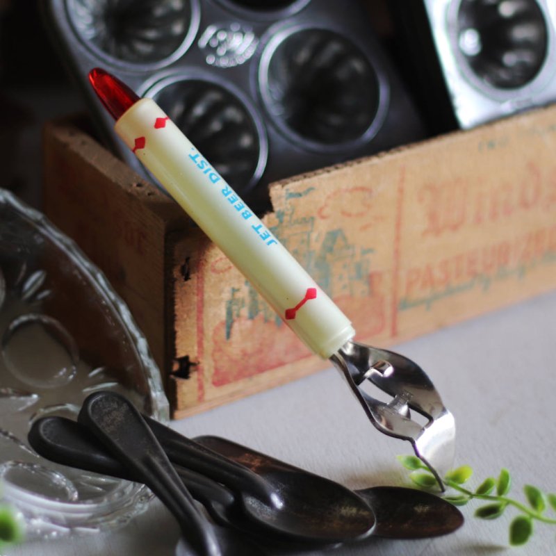 USAヴィンテージアドバタイジングボトルオープナー|JET BEER DIST.栓抜きキッチン雑貨