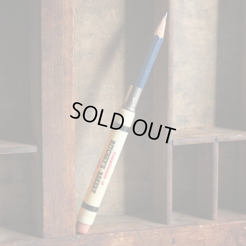 画像5: USAアメリカヴィンテージバレットペンシル｜弾丸型アドバタイジング鉛筆RITCHEY'S BAKERY (5)