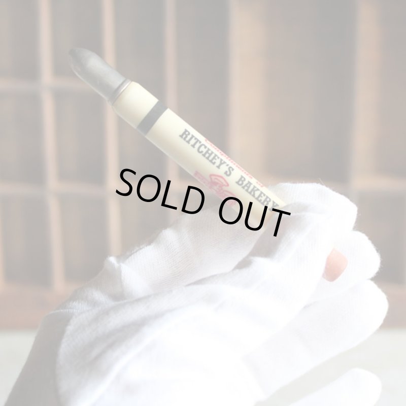 画像9: USAアメリカヴィンテージバレットペンシル｜弾丸型アドバタイジング鉛筆RITCHEY'S BAKERY (9)