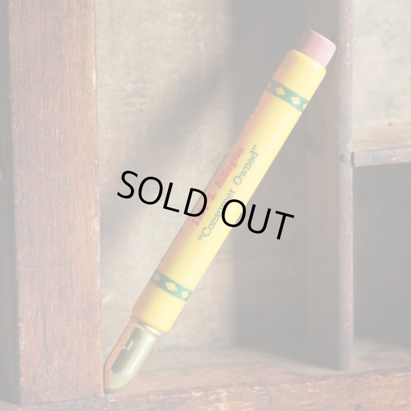 画像2: USAアメリカヴィンテージバレットペンシル｜弾丸型アドバタイジング鉛筆CO-OP SHOPPING CENTER (2)