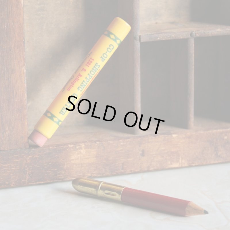 画像4: USAアメリカヴィンテージバレットペンシル｜弾丸型アドバタイジング鉛筆CO-OP SHOPPING CENTER (4)