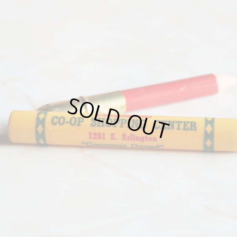 画像5: USAアメリカヴィンテージバレットペンシル｜弾丸型アドバタイジング鉛筆CO-OP SHOPPING CENTER (5)