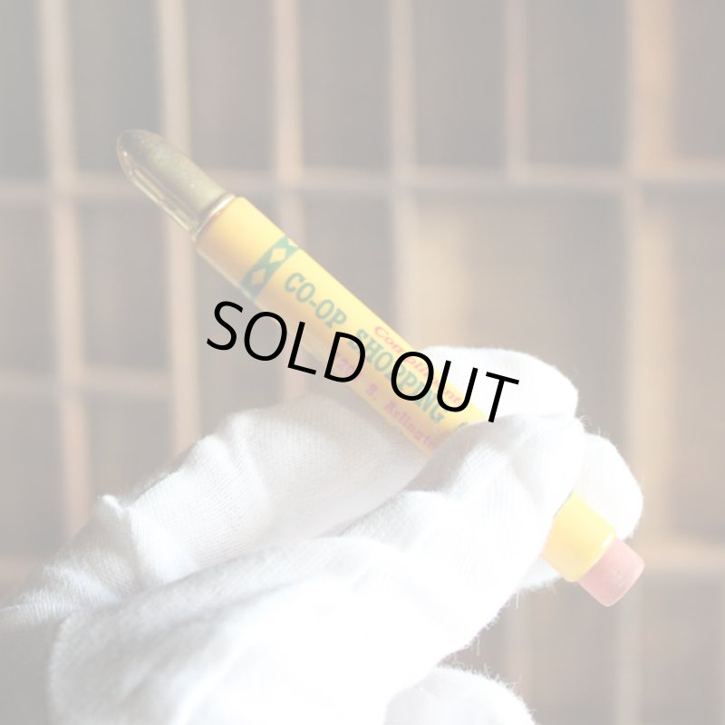 画像8: USAアメリカヴィンテージバレットペンシル｜弾丸型アドバタイジング鉛筆CO-OP SHOPPING CENTER (8)