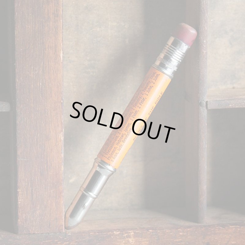 画像3: USAアメリカヴィンテージバレットペンシル｜弾丸型アドバタイジング鉛筆BOOK OF THE BIBLE (3)