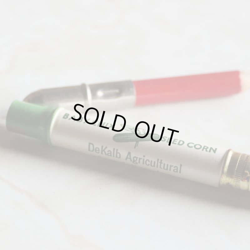 画像6: USAアメリカヴィンテージバレットペンシル｜弾丸型アドバタイジング鉛筆BABY CHIX SEED CORN・Dekalb Agricultural Association (6)