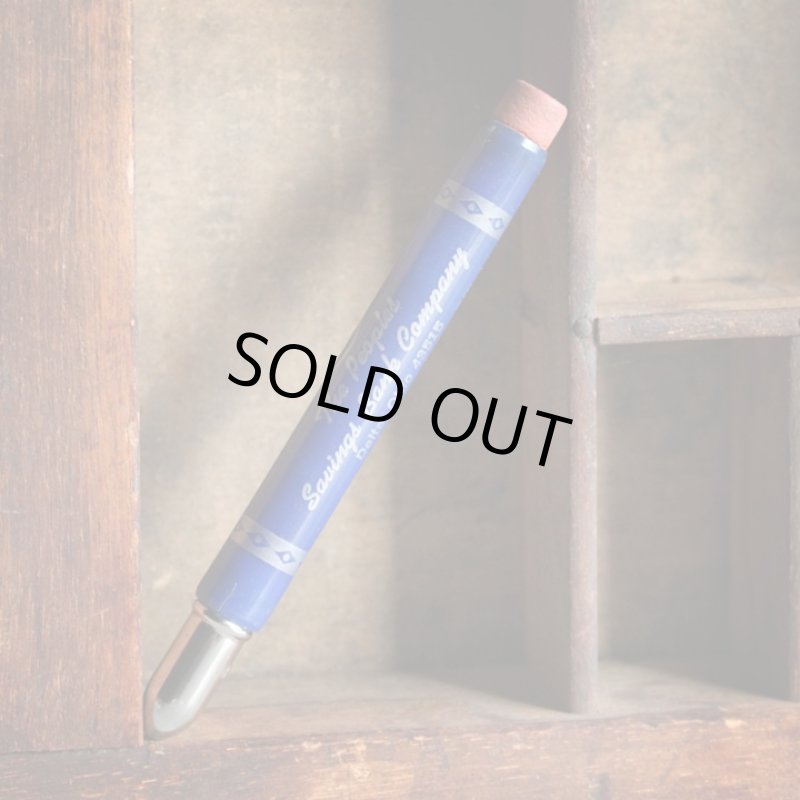 画像2: USAアメリカヴィンテージバレットペンシル｜弾丸型アドバタイジング鉛筆The Peoples Savings Bank Company (2)