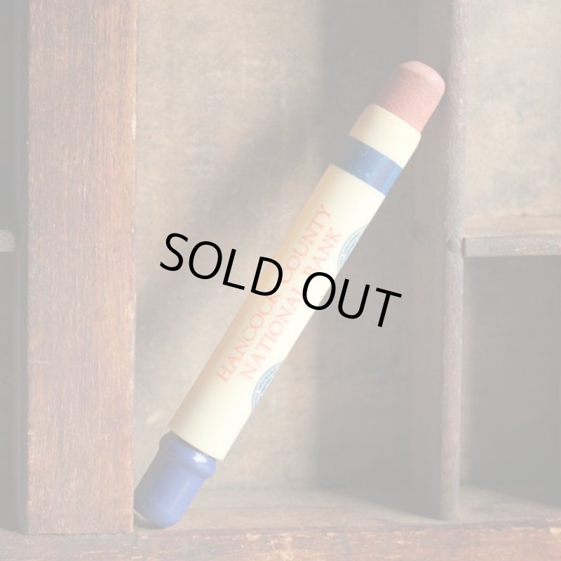 画像2: USAアメリカヴィンテージバレットペンシル｜弾丸型アドバタイジング鉛筆HANCOCK COUNTY NATIONAL BANK (2)