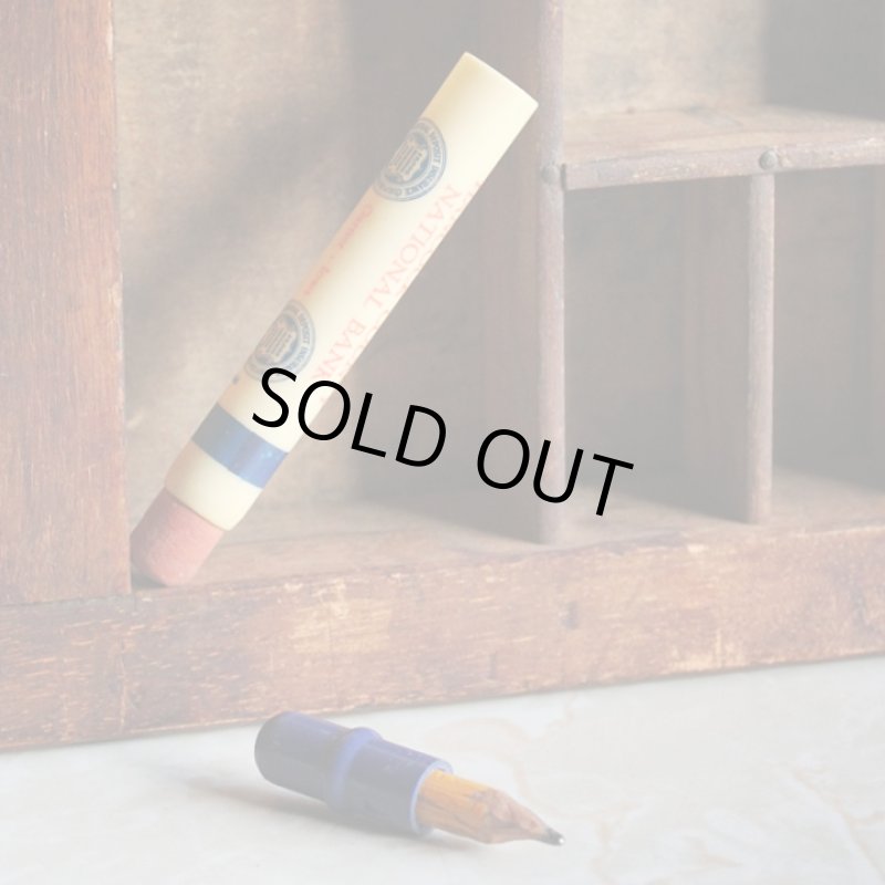 画像5: USAアメリカヴィンテージバレットペンシル｜弾丸型アドバタイジング鉛筆HANCOCK COUNTY NATIONAL BANK (5)