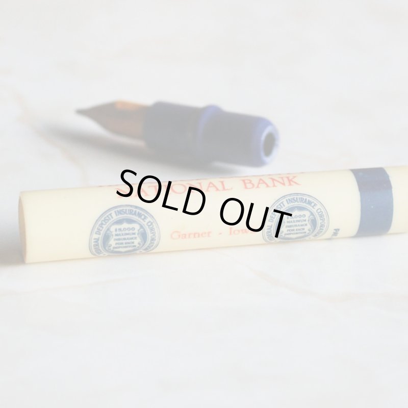 画像6: USAアメリカヴィンテージバレットペンシル｜弾丸型アドバタイジング鉛筆HANCOCK COUNTY NATIONAL BANK (6)