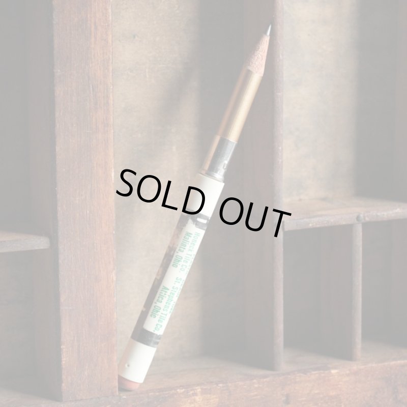 画像5: USAアメリカヴィンテージバレットペンシル｜弾丸型アドバタイジング鉛筆 ADVANCED DRAINAGE OF OHIO (5)