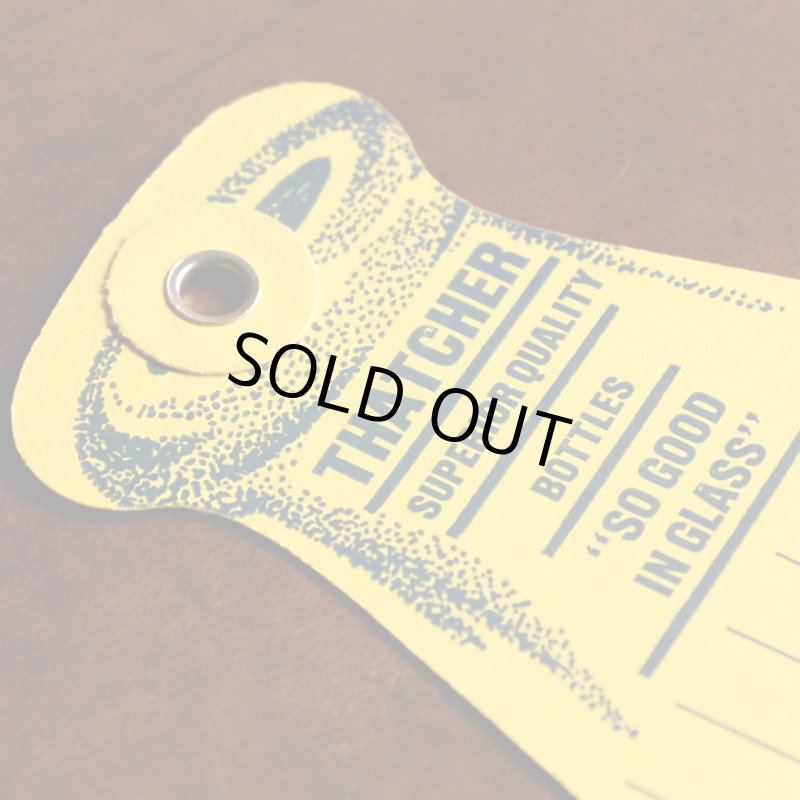 画像3: USAアメリカヴィンテージ牛乳瓶荷札シッピングタグ9枚組｜Thatcher Glass Manufacturingアンティーク紙もの (3)