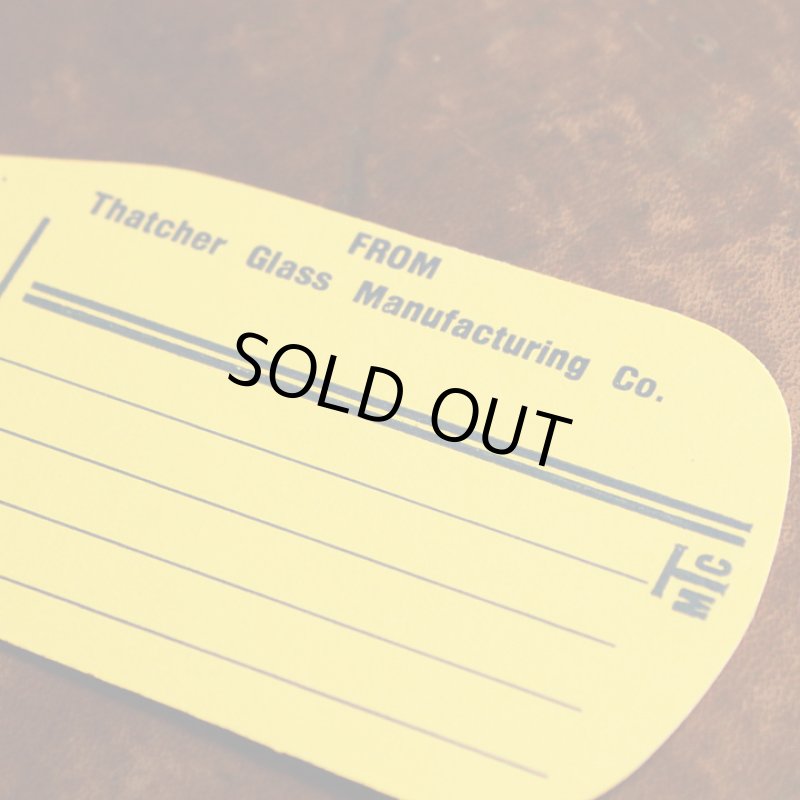 画像4: USAアメリカヴィンテージ牛乳瓶荷札シッピングタグ9枚組｜Thatcher Glass Manufacturingアンティーク紙もの (4)