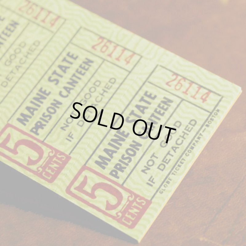 画像4: USAアメリカヴィンテージクーポンチケットブックメイン州刑務所内食堂用｜アンティーク紙もの (4)