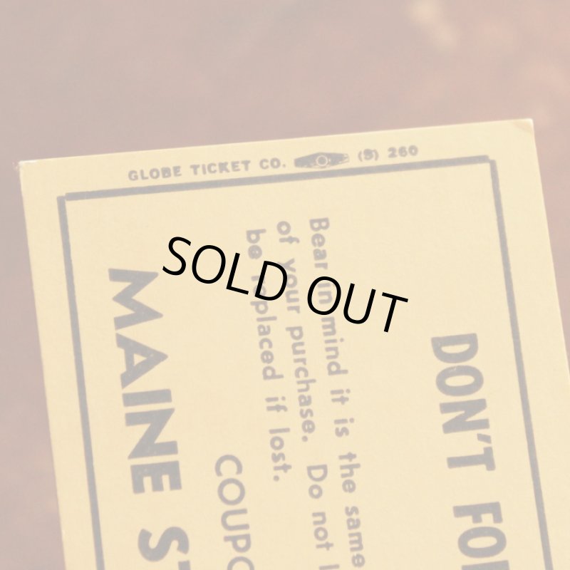 画像12: USAアメリカヴィンテージクーポンチケットブックメイン州刑務所内食堂用｜アンティーク紙もの (12)