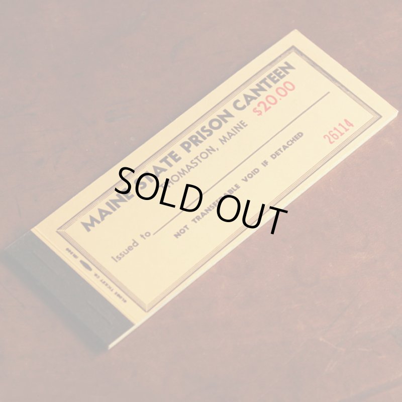 画像7: USAアメリカヴィンテージクーポンチケットブックメイン州刑務所内食堂用｜アンティーク紙もの (7)