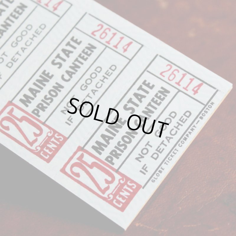 画像3: USAアメリカヴィンテージクーポンチケットブックメイン州刑務所内食堂用｜アンティーク紙もの (3)