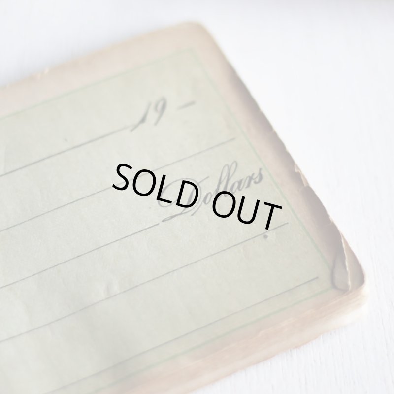 画像6: USAアンティーク紙もの領収書ブックレット1900年代｜standard receipts book (6)