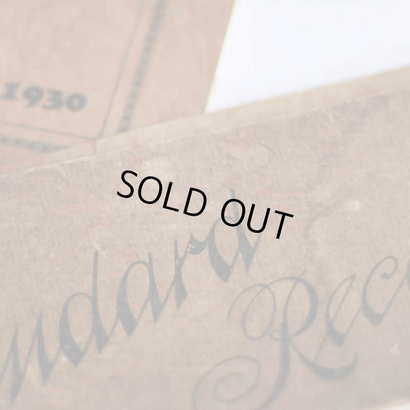 画像13: USAアンティーク紙もの領収書ブックレット1900年代｜standard receipts book (13)