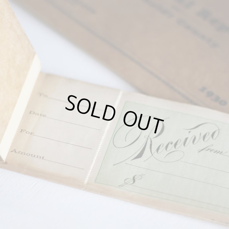 画像9: USAアンティーク紙もの領収書ブックレット1900年代｜standard receipts book (9)