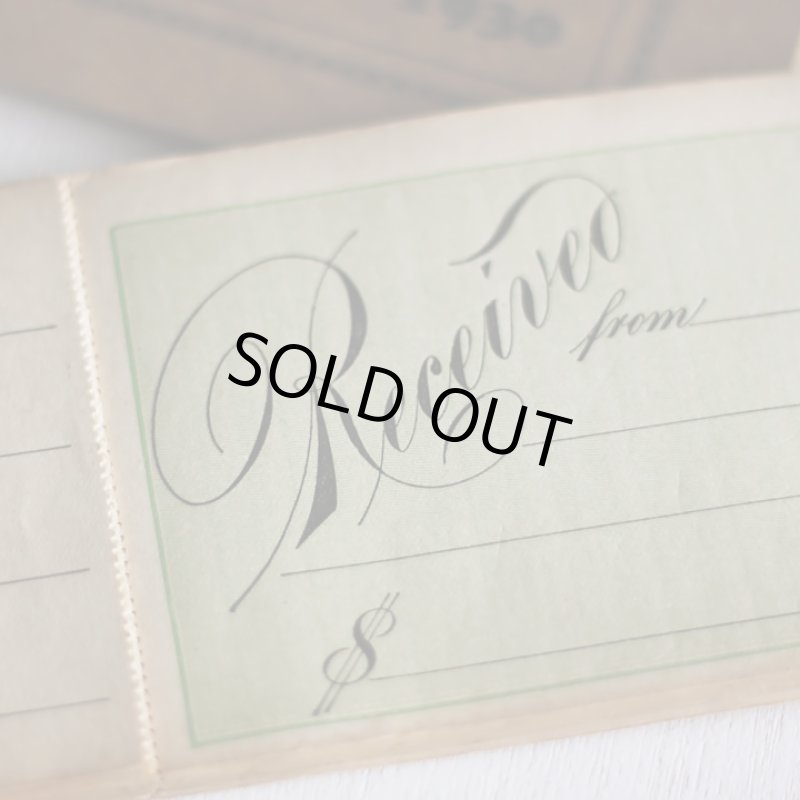 画像5: USAアンティーク紙もの領収書ブックレット1900年代｜standard receipts book (5)