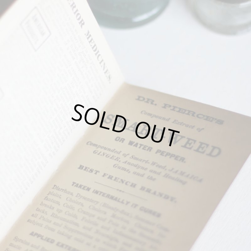 画像15: USAアンティーク紙ものノートブックレット1887年｜Pierce's医療と健康の覚書帳簿 (15)