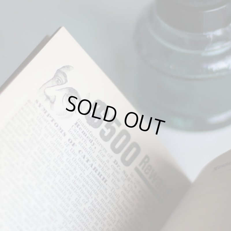 画像13: USAアンティーク紙ものノートブックレット1887年｜Pierce's医療と健康の覚書帳簿 (13)