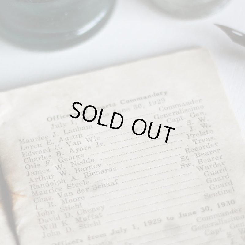 画像10: USAヴィンテージ紙ものフリーメイソンブックレット1929年｜Sparta Masonic Templeウィスコンシン (10)