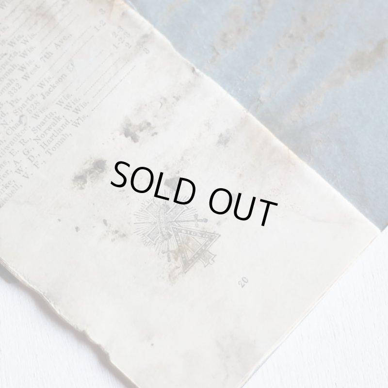 画像12: USAヴィンテージ紙ものフリーメイソンブックレット1929年｜Sparta Masonic Templeウィスコンシン (12)