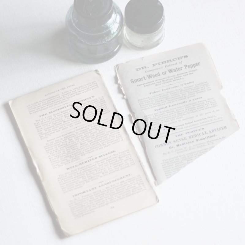 画像4: USAアンティーク紙もの女性用ノートブックレット1882年|メモ帳&カレンダー (4)