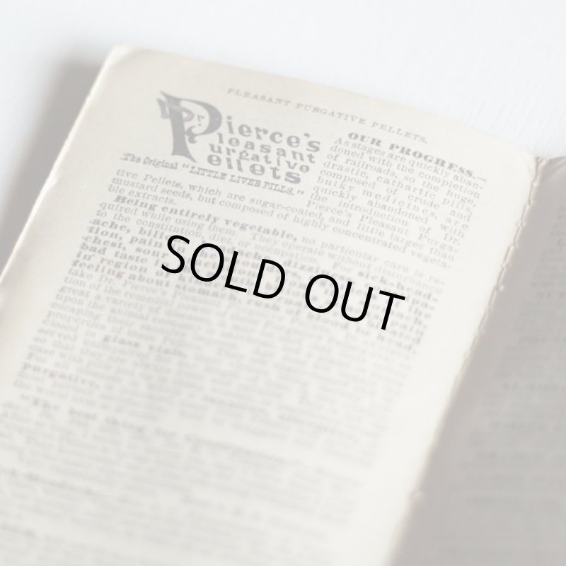 画像8: USAアンティーク紙もの女性用ノートブックレット1882年|メモ帳&カレンダー (8)