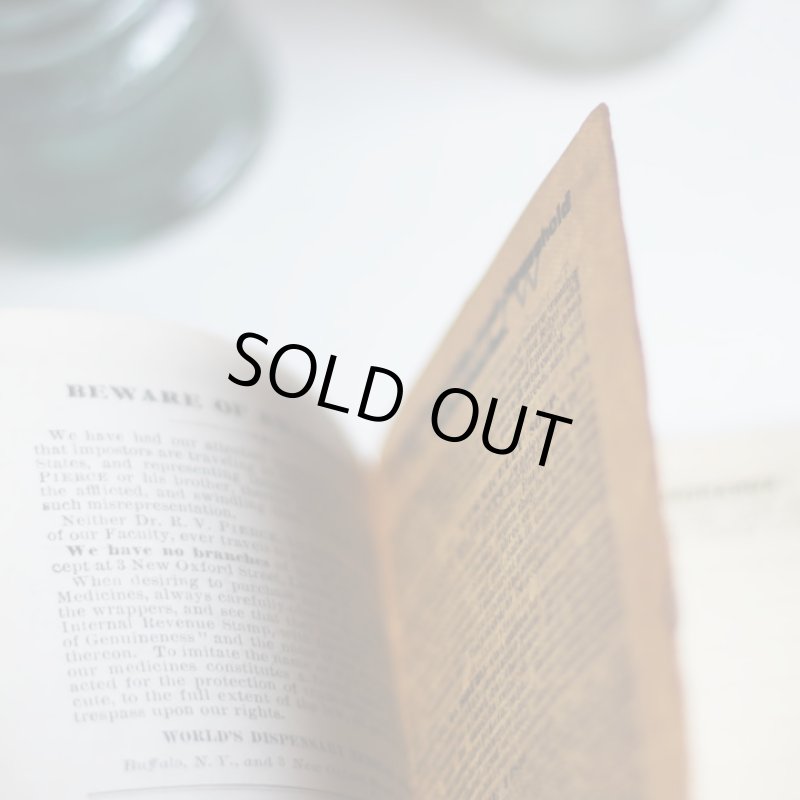 画像5: USAアンティーク紙もの女性用ノートブックレット1882年|メモ帳&カレンダー (5)