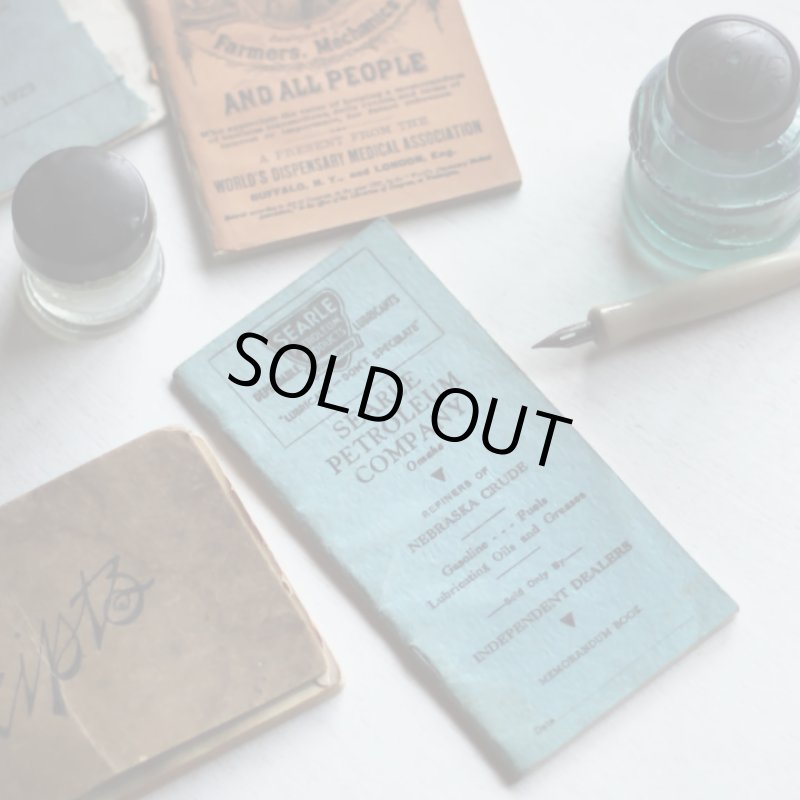 画像9: USAヴィンテージ紙ものメモ帳ノートブックレット|Searle Petroleum Company Omaha Memorandum Book (9)