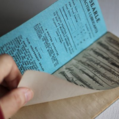 画像3: USAヴィンテージ紙ものメモ帳ノートブックレット｜Searle Petroleum Company Omaha Memorandum Book