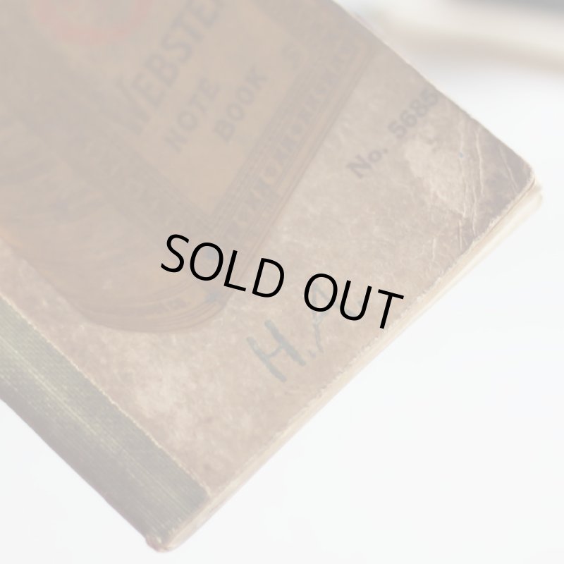 画像7: USAヴィンテージ紙ものメモ帳ノートブック｜WEBSTER dictionary note book (7)