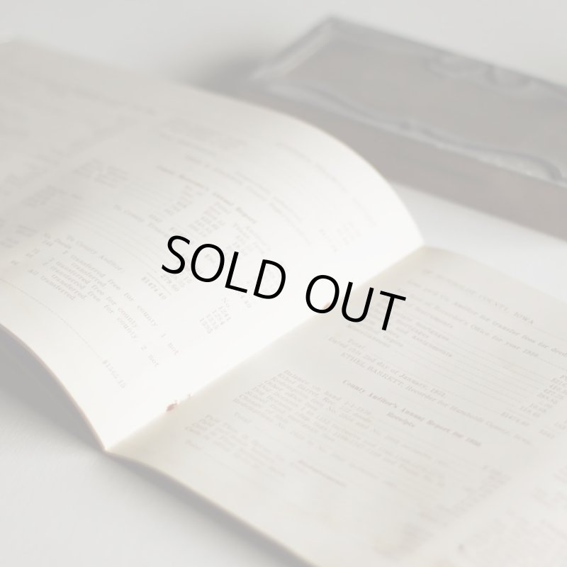 画像6: USAヴィンテージ紙もの財務報告書ブックレット1930年｜financial report humboldt county (6)