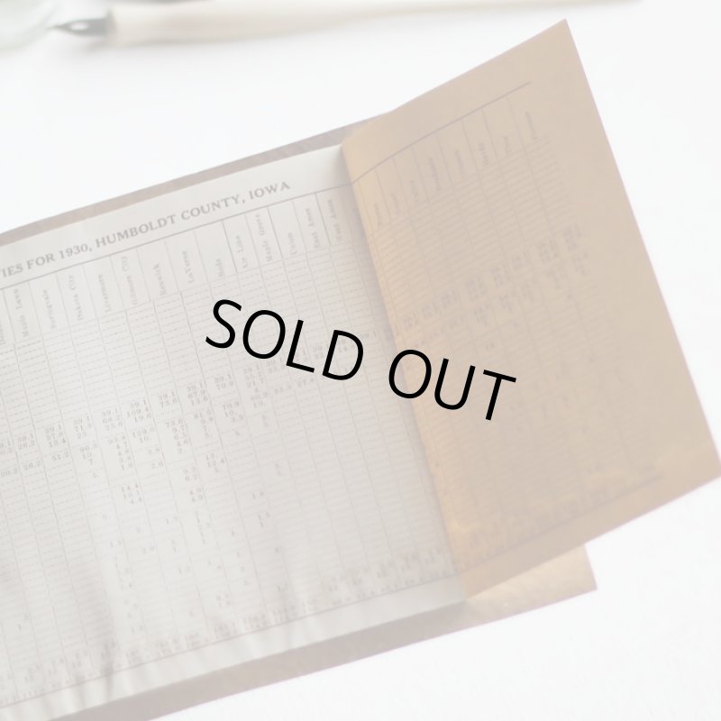 画像8: USAヴィンテージ紙もの財務報告書ブックレット1930年｜financial report humboldt county (8)