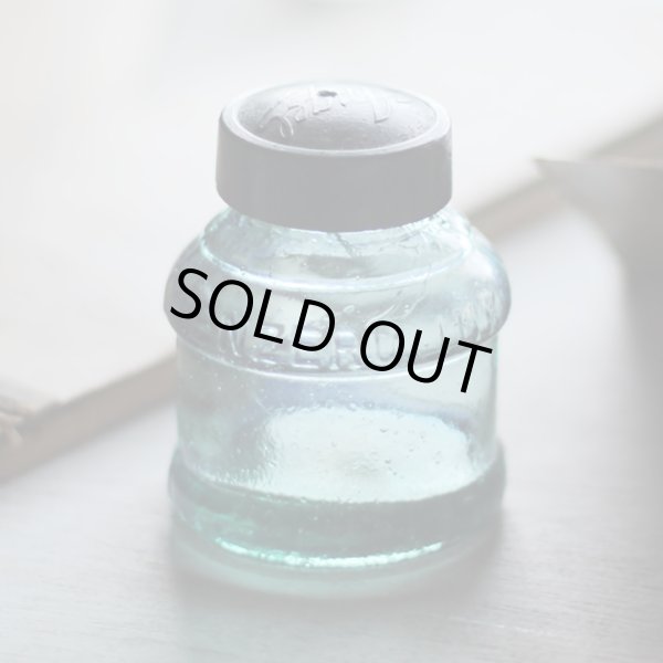 ヴィンテージガラス瓶インクボトルAngel・ENZERU｜昭和戦前ガラスボトル