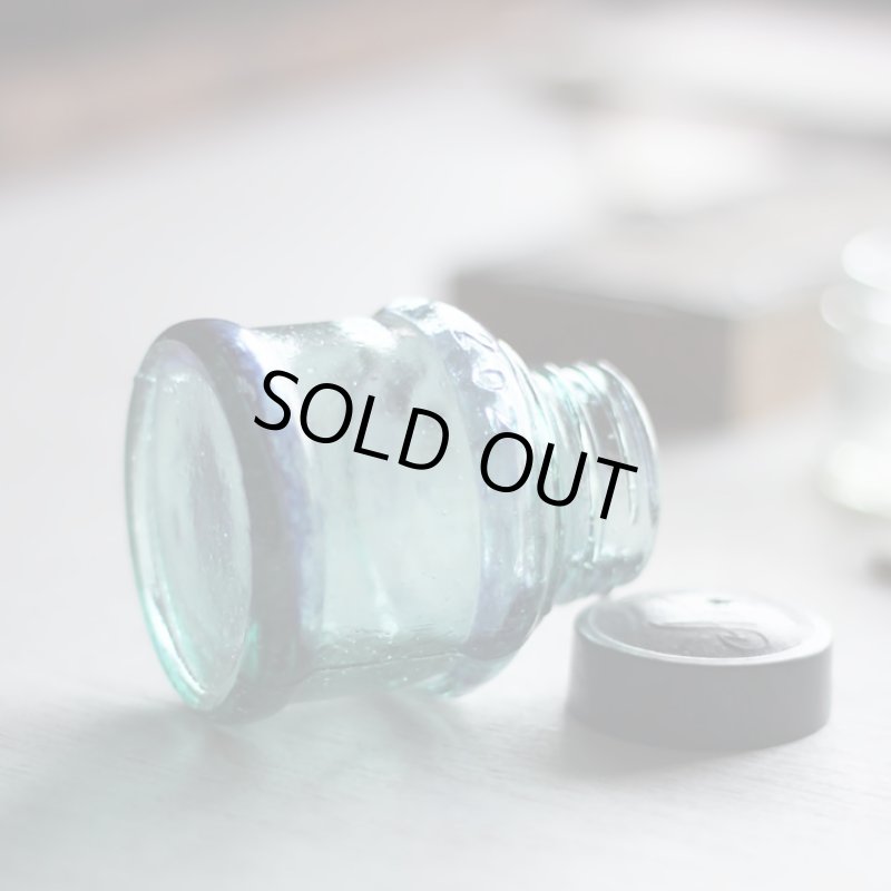 画像6: ヴィンテージガラス瓶インクボトルAngel・ENZERU｜昭和戦前ガラスボトル (6)