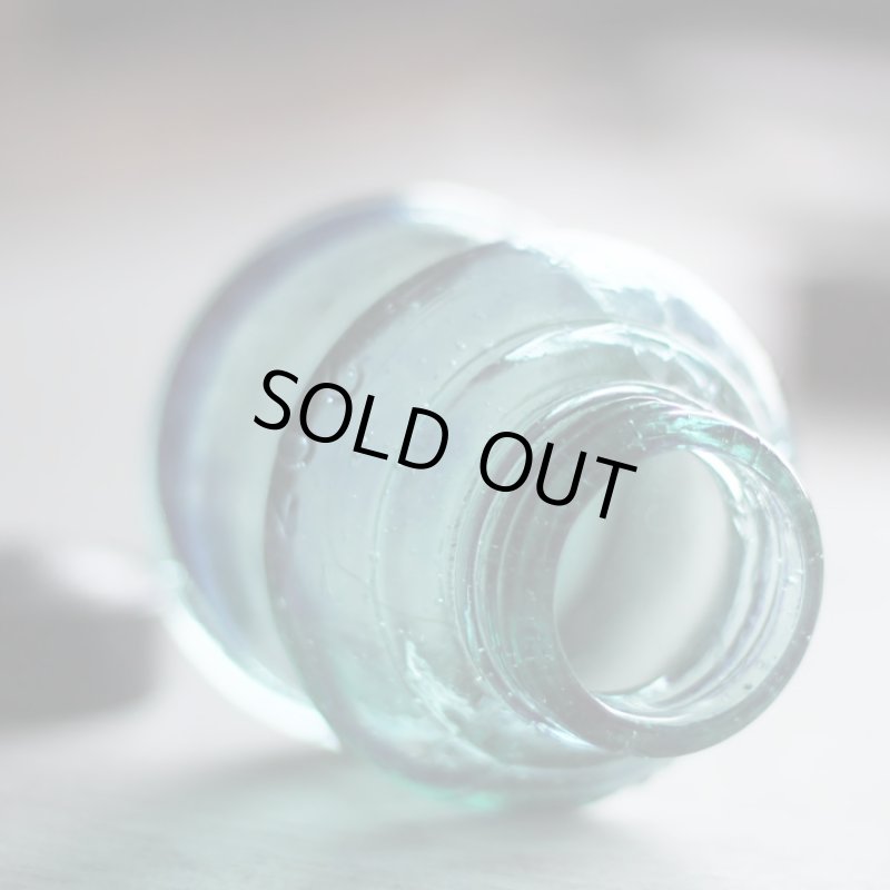 画像8: ヴィンテージガラス瓶インクボトルAngel・ENZERU｜昭和戦前ガラスボトル (8)