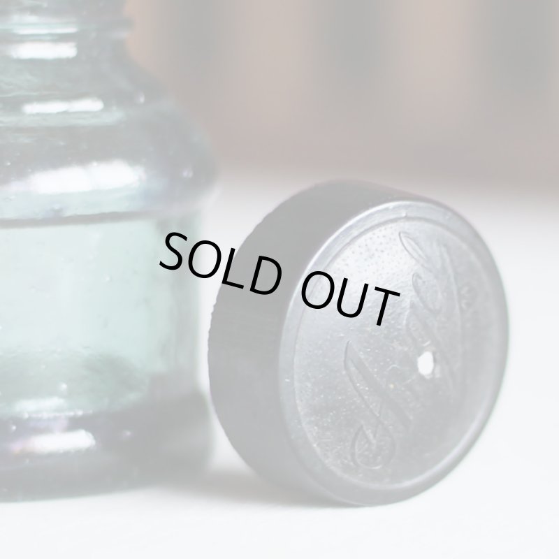 画像9: ヴィンテージガラス瓶インクボトルAngel・ENZERU｜昭和戦前ガラスボトル (9)